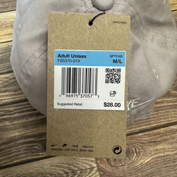 Nike Unisex Club Unstructured Just Do It Cap NWT Size M/L (Violet) FB5370-019 - Picture 8 of 12